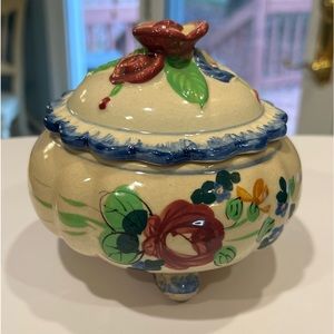 Vintage ceramic dish with cover